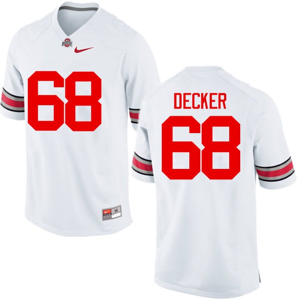 Ohio State Buckeyes #68 Taylor Decker Men Football Jersey White OSU98297